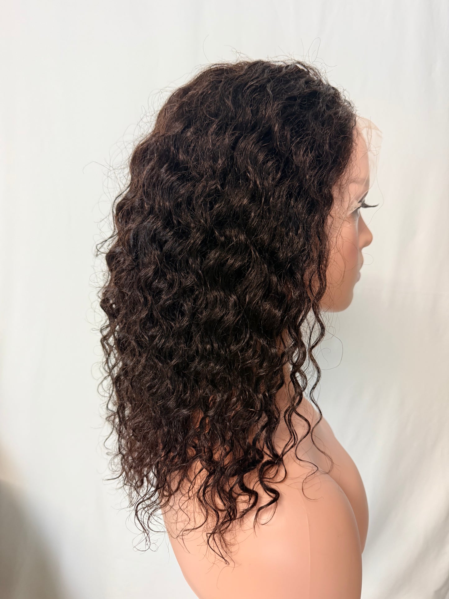 Maya – Curly Bob Wig, Lace Front Black