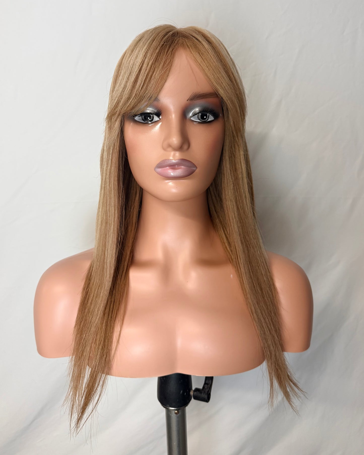 Harper – Long Straight Wig with Fringe, Golden Blonde
