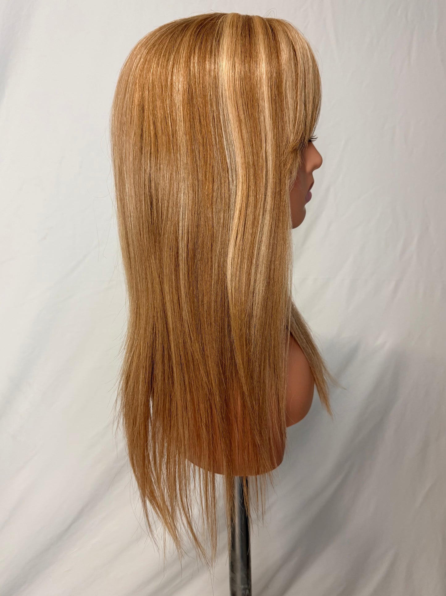 Harper – Long Straight Wig with Fringe, Golden Blonde