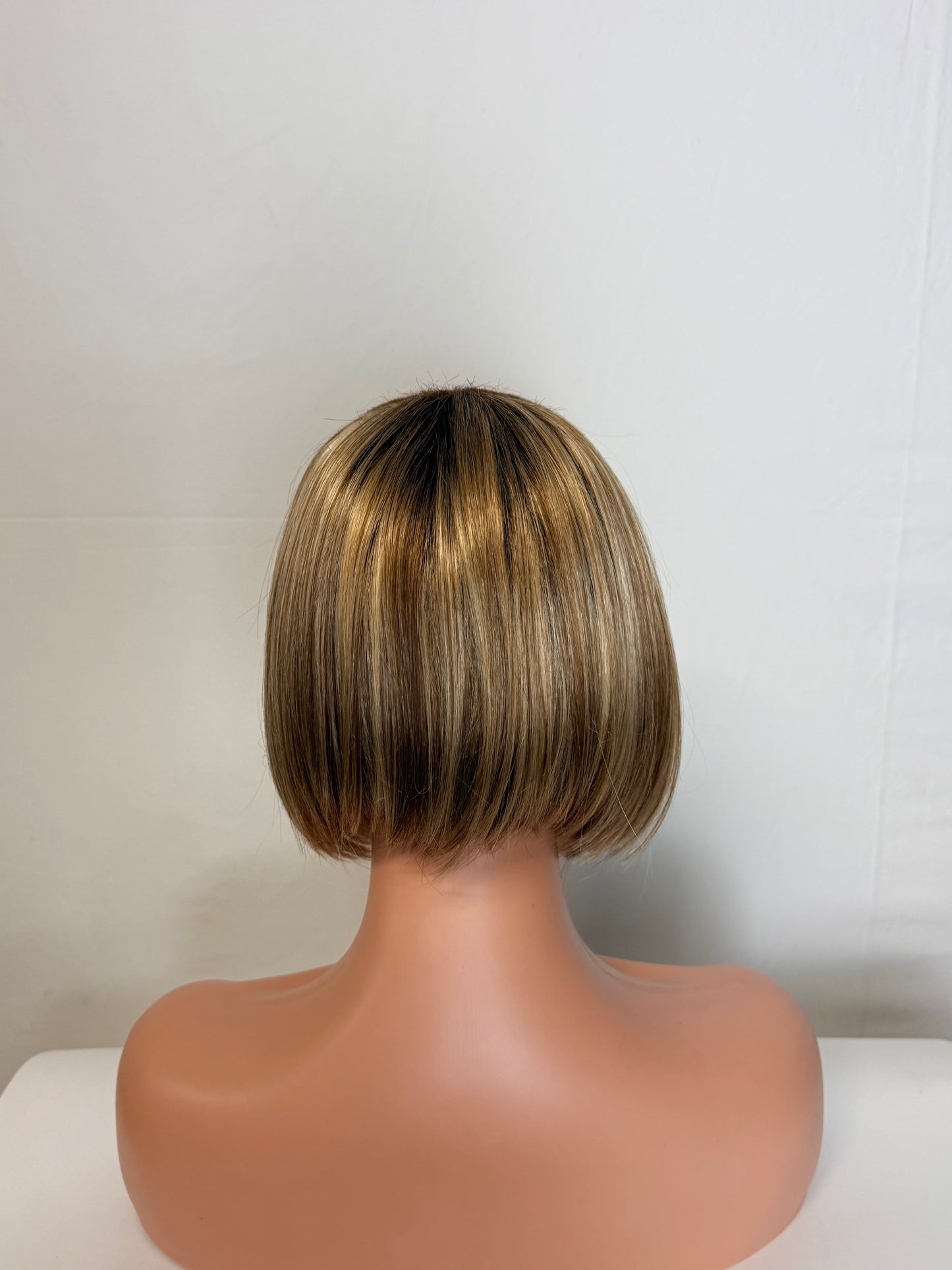 Sleek Bob Wig with Full Fringe (Synthetic)